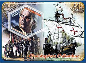Souvenir Sheet, Great People Christopher Columbus, Cinderellas,  , Discoverers, Famous People