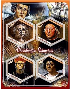 Mini Sheet, Great People Christopher Columbus, Cinderellas,  , Discoverers, Famous People