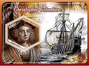 Souvenir Sheet, Great People Christopher Columbus, Cinderellas,  , Discoverers, Famous People
