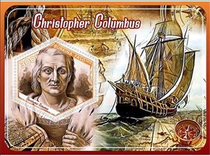 Souvenir Sheet, Great People Christopher Columbus, Cinderellas,  , Discoverers, Famous People