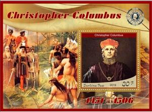Souvenir Sheet, Great People Christopher Columbus, Cinderellas,  , Famous People, Navigators