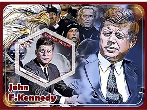 Souvenir Sheet, Great People John Kennedy, Cinderellas,  , Famous People, Heads of State, Politicians