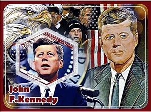 Souvenir Sheet, Great People John Kennedy, Cinderellas,  , Famous People, Heads of State, Politicians