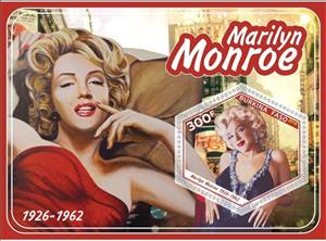 Souvenir Sheet, Great People John Kennedy and Marilyn Monroe, Cinderellas,  