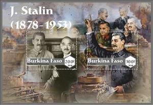 Mini Sheet, Great People Joseph Stalin, Cinderellas,  , Famous People, Heads of State (Military)