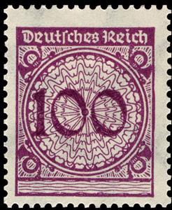 Stamp, Rentemark, only numeral, German Realm,  