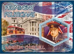 Souvenir Sheet, Great People Prominent politicans, Cinderellas,  , Famous People, Heads of State, Politicians