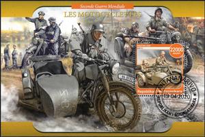 Souvenir Sheet, Les Motoryclettes, Cinderellas,  