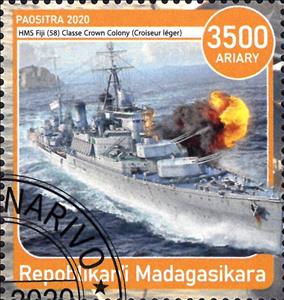 Stamp, Les Navires de Guerre, Cinderellas,  