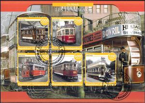 Mini Sheet, Les Tramways, Cinderellas,  