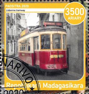 Stamp, Les Tramways, Cinderellas,  