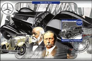 Souvenir Sheet, Mercedes-Benz, Cinderellas,  