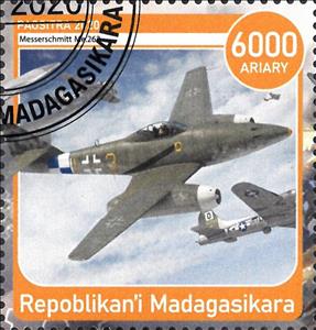 Stamp, Messerschmitt Me.263, Cinderellas,  , Air Forces, Aircraft, Aviation
