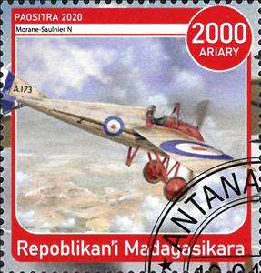 Stamp, Morane-Saulnier N, Cinderellas,  , Air Forces, Aircraft, Aviation