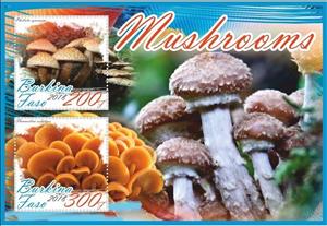Mini Sheet, Mushrooms, Cinderellas,  , Mushrooms, Plants (Flora)