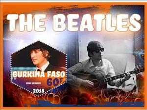 Souvenir Sheet, Music The Beatles, Cinderellas,  , Famous People, Musicians