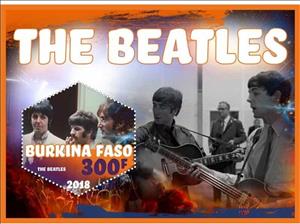 Souvenir Sheet, Music The Beatles, Cinderellas,  , Famous People, Musicians