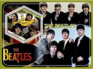 Souvenir Sheet, Music The Beatles, Cinderellas,  , Famous People, Musicians