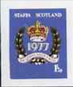 Stamp, Queen Elizabeth II Silver Jubilee, Cinderellas,  , Anniversaries and Jubilees