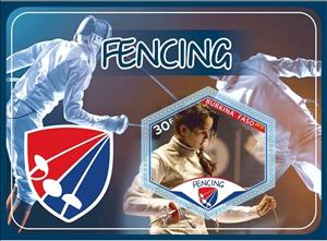 Souvenir Sheet, Sport Fencing, Cinderellas,  