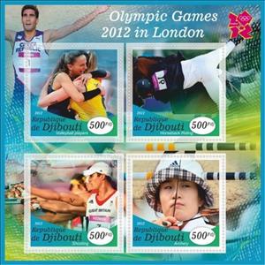 Mini Sheet, Sport Olympic games 2012 in London, Cinderellas,  , Olympic Games, Sports