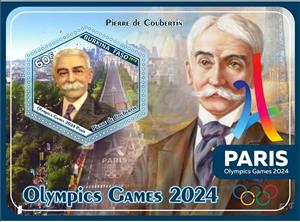 Souvenir Sheet, Sports Summer Olympic Games 2024 in Paris, Cinderellas,  