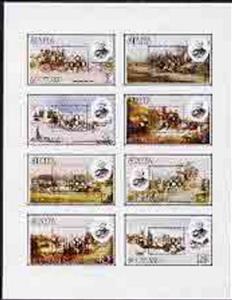 Mini Sheet, Staffa, Cinderellas,  , Famous People, Horses, Mailcoaches, Postmasters