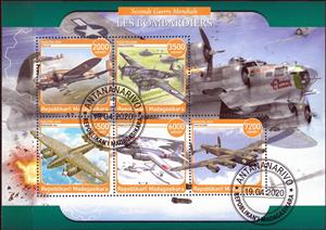 Mini Sheet, The bombers, Cinderellas,  , Air Forces, Aircraft, Aviation