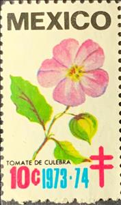Stamp, Tomate de Culebra, Cinderellas,  , Flowers, Plants (Flora)