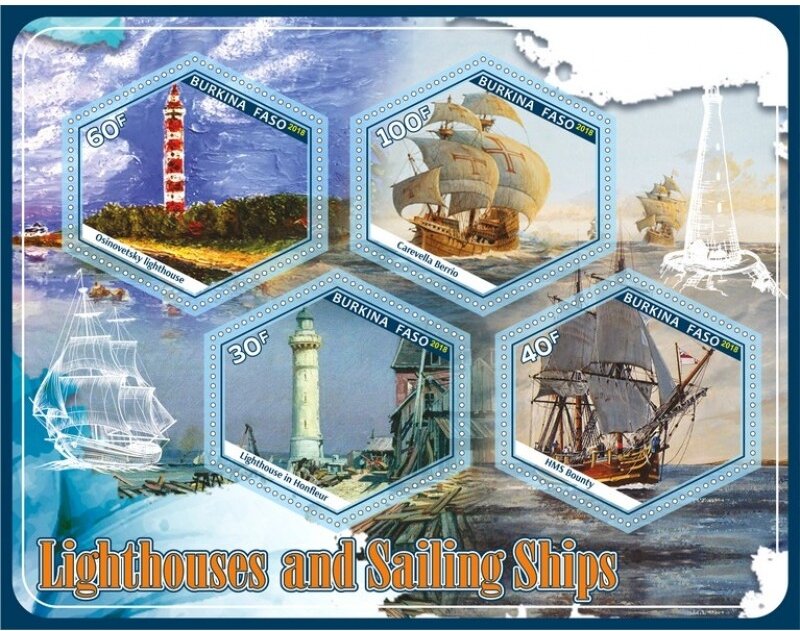 Transport Lighthouses and sailing ships