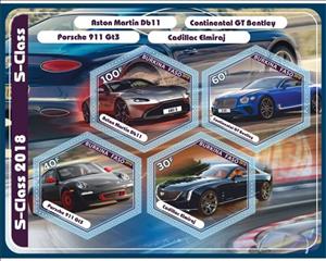 Mini Sheet, Transport S-Class 2018, Cinderellas,  