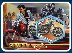 Souvenir Sheet, Transport Street motorcycles, Cinderellas,  , Motorcycles