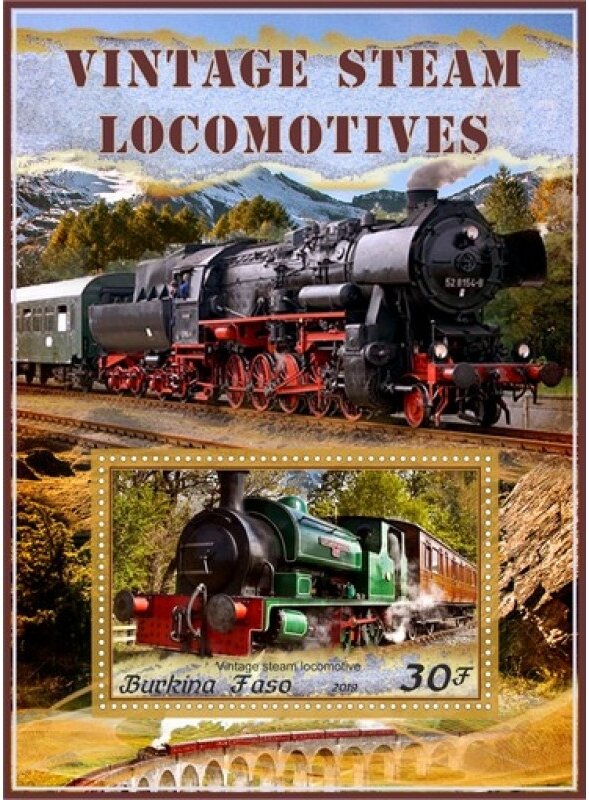 Transport Vintage steam locomotives
