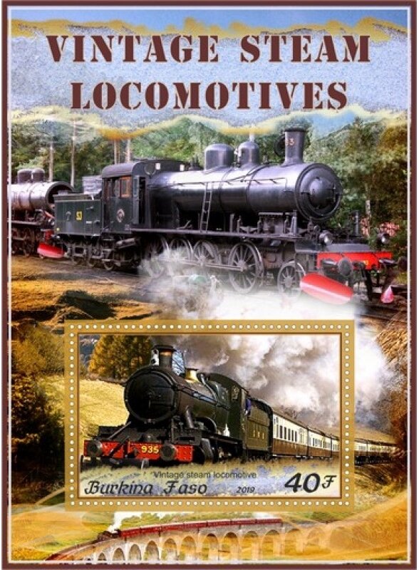 Transport Vintage steam locomotives