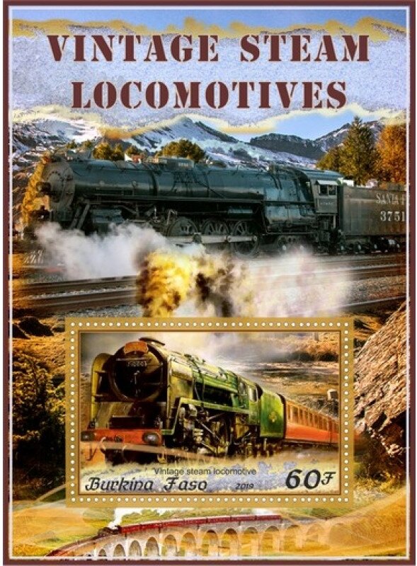 Transport Vintage steam locomotives