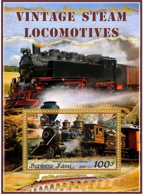 Transport Vintage steam locomotives