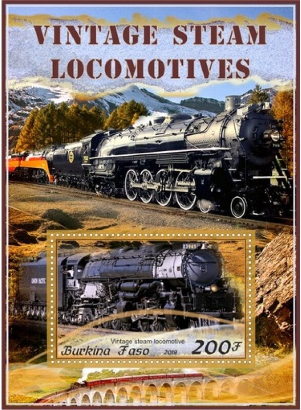 Transport Vintage steam locomotives