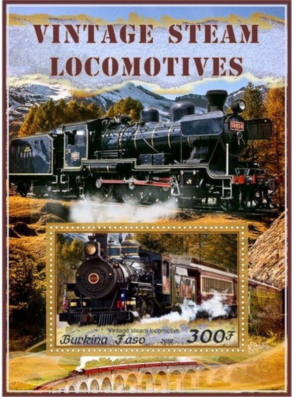 Transport Vintage steam locomotives