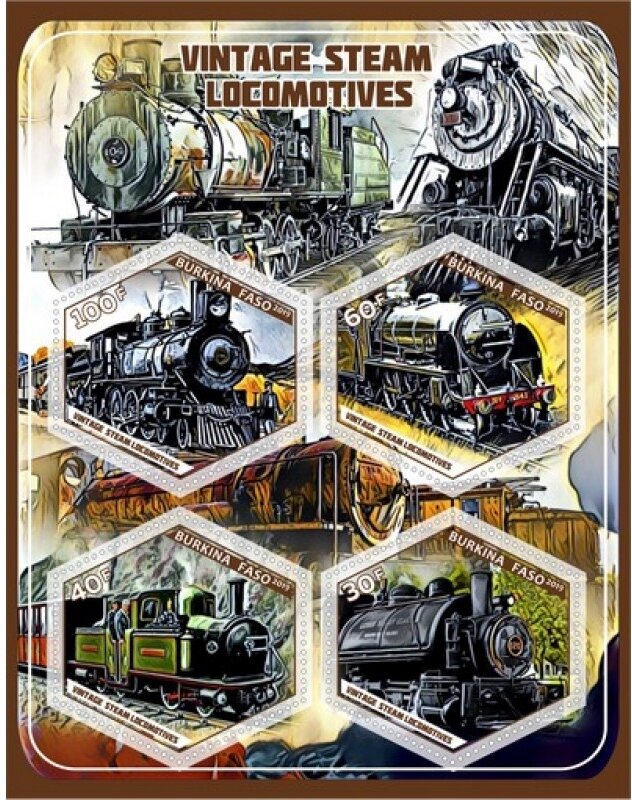 Transport Vintage steam locomotives