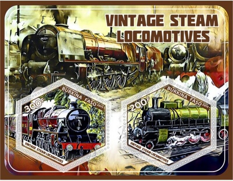 Transport Vintage steam locomotives