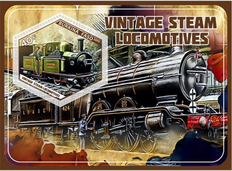 Transport Vintage steam locomotives