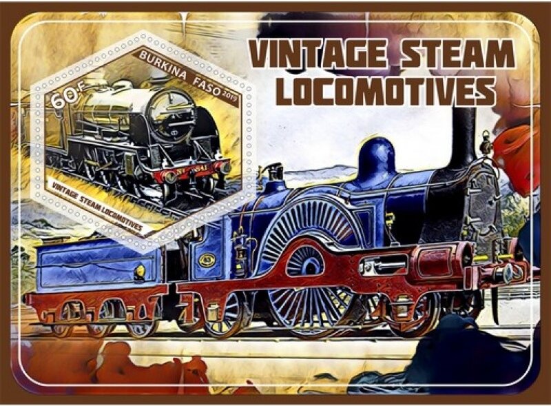 Transport Vintage steam locomotives