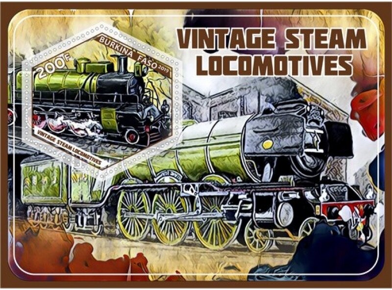 Transport Vintage steam locomotives