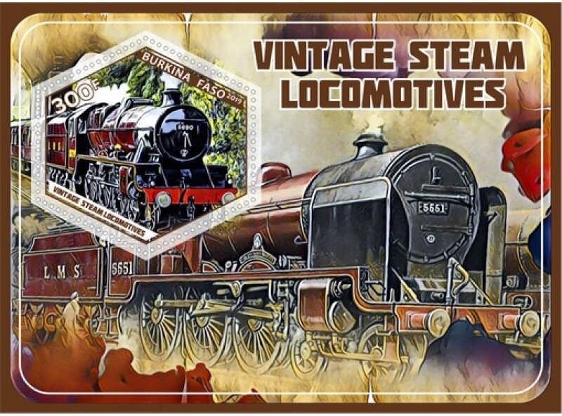 Transport Vintage steam locomotives