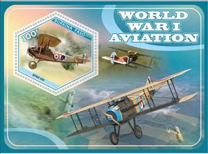Souvenir Sheet, Transport World War I Aviation, Cinderellas,  