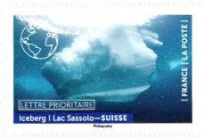 Iceberg in Lake Sassalo, Switzerland