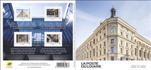 Booklet, Louvre Post Office, France- Personalized stamps,  , Architecture, Buildings, Post Offices