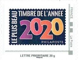 Stamp, Most Beautiful Stamp of 2020, France- Personalized stamps,  , Stamps