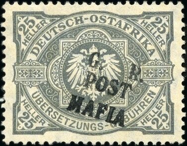 Imperial eagle overprinted "G.R. POST MAFIA"