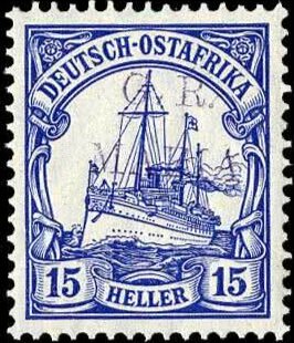SMS "Hohenzollern" overprinted "G.R. MAFIA"